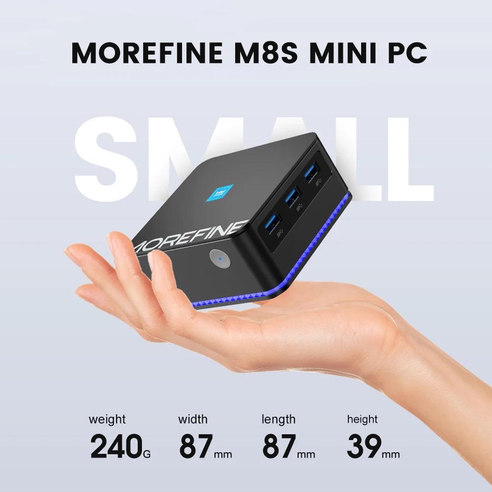 Morefine M8S ̴ PC,  11,  12 , N100, 12GB, LPDDR5, 4800MHz, Ʈ  ӿ ǻ,  LAN, 3x4K @ 60Hz, WiFi6